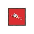 Picture of Sushi card _GroupedProduct_Square_Canvas_Framed_
