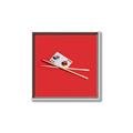 Picture of Sushi card _GroupedProduct_Square_Canvas_Framed_