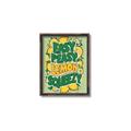 Picture of Easy Peasy Lemon Squeezy Typography Poster _GroupedProduct_Rectangle_Portrait_Canvas_Framed_