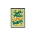 Picture of Easy Peasy Lemon Squeezy Typography Poster _GroupedProduct_Rectangle_Portrait_Canvas_Framed_