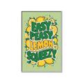 Picture of Easy Peasy Lemon Squeezy Typography Poster _GroupedProduct_Rectangle_Portrait_Canvas_Framed_