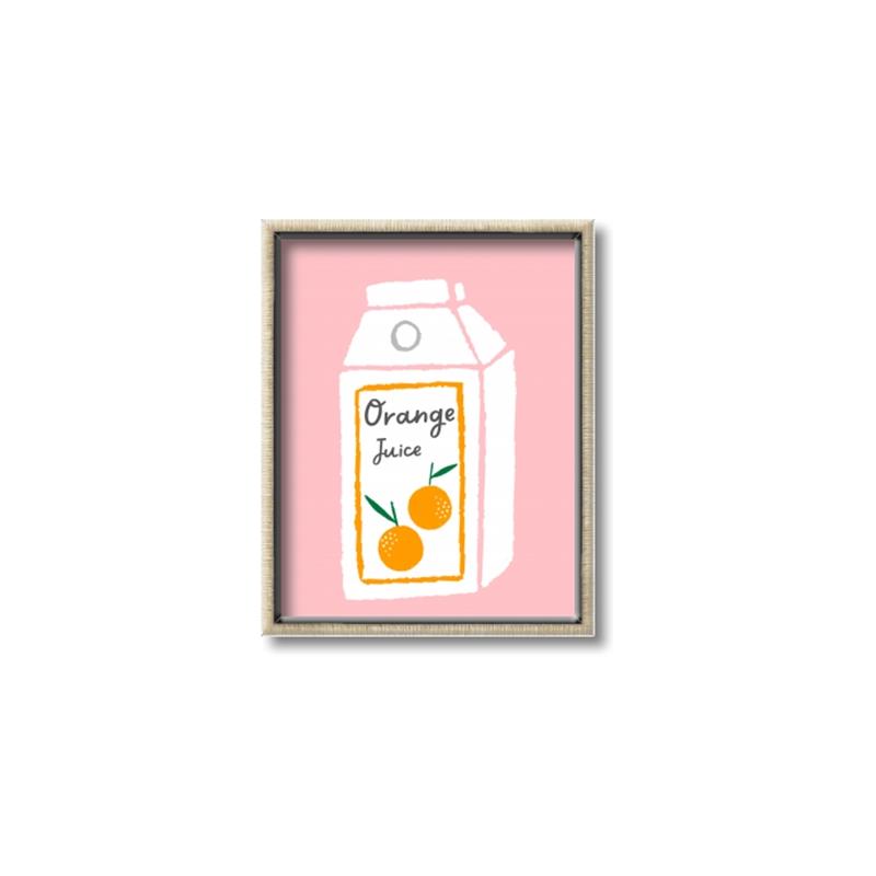 Picture of Orange Juice Poster _GroupedProduct_Rectangle_Portrait_Canvas_Framed_