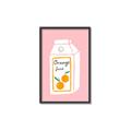 Picture of Orange Juice Poster _GroupedProduct_Rectangle_Portrait_Canvas_Framed_