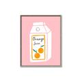 Picture of Orange Juice Poster _GroupedProduct_Rectangle_Portrait_Canvas_Framed_