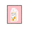 Picture of Orange Juice Poster _GroupedProduct_Rectangle_Portrait_Canvas_Framed_