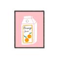 Picture of Orange Juice Poster _GroupedProduct_Rectangle_Portrait_Canvas_Framed_