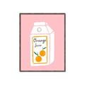 Picture of Orange Juice Poster _GroupedProduct_Rectangle_Portrait_Canvas_Framed_
