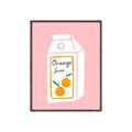 Picture of Orange Juice Poster _GroupedProduct_Rectangle_Portrait_Canvas_Framed_