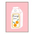 Picture of Orange Juice Poster _GroupedProduct_Rectangle_Portrait_Canvas_Framed_