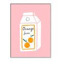 Picture of Orange Juice Poster _GroupedProduct_Rectangle_Portrait_Canvas_Framed_