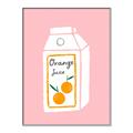 Picture of Orange Juice Poster _GroupedProduct_Rectangle_Portrait_Canvas_Framed_
