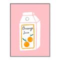 Picture of Orange Juice Poster _GroupedProduct_Rectangle_Portrait_Canvas_Framed_