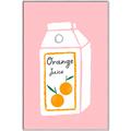 Picture of Orange Juice Poster _GroupedProduct_Rectangle_Portrait_Canvas_Framed_