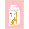 Picture of Orange Juice Poster _GroupedProduct_Rectangle_Portrait_Canvas_Framed_
