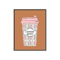 Picture of Caffeeine Queen Poster _GroupedProduct_Rectangle_Portrait_Canvas_Framed_
