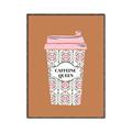 Picture of Caffeeine Queen Poster _GroupedProduct_Rectangle_Portrait_Canvas_Framed_