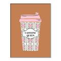 Picture of Caffeeine Queen Poster _GroupedProduct_Rectangle_Portrait_Canvas_Framed_