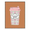 Picture of Caffeeine Queen Poster _GroupedProduct_Rectangle_Portrait_Canvas_Framed_