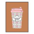 Picture of Caffeeine Queen Poster _GroupedProduct_Rectangle_Portrait_Canvas_Framed_