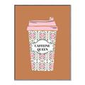 Picture of Caffeeine Queen Poster _GroupedProduct_Rectangle_Portrait_Canvas_Framed_