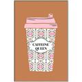 Picture of Caffeeine Queen Poster _GroupedProduct_Rectangle_Portrait_Canvas_Framed_