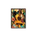 Picture of Music Guitar Collage  _GroupedProduct_Rectangle_Portrait_Canvas_Framed_