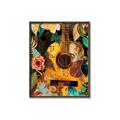 Picture of Music Guitar Collage  _GroupedProduct_Rectangle_Portrait_Canvas_Framed_