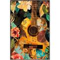 Picture of Music Guitar Collage  _GroupedProduct_Rectangle_Portrait_Canvas_Framed_