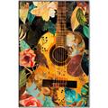 Picture of Music Guitar Collage  _GroupedProduct_Rectangle_Portrait_Canvas_Framed_