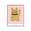 Picture of Maneki Neko – Lucky Cat _GroupedProduct_Rectangle_Portrait_Canvas_Framed_