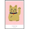 Picture of Maneki Neko – Lucky Cat _GroupedProduct_Rectangle_Portrait_Canvas_Framed_