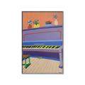 Picture of Retro Style Piano _GroupedProduct_Rectangle_Portrait_Canvas_Framed_