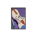 Picture of Retro Style Violin _GroupedProduct_Rectangle_Portrait_Canvas_Framed_