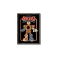 Picture of Robo Neko Cat Poster _GroupedProduct_Rectangle_Portrait_Canvas_Framed_