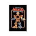 Picture of Robo Neko Cat Poster _GroupedProduct_Rectangle_Portrait_Canvas_Framed_
