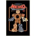 Picture of Robo Neko Cat Poster _GroupedProduct_Rectangle_Portrait_Canvas_Framed_