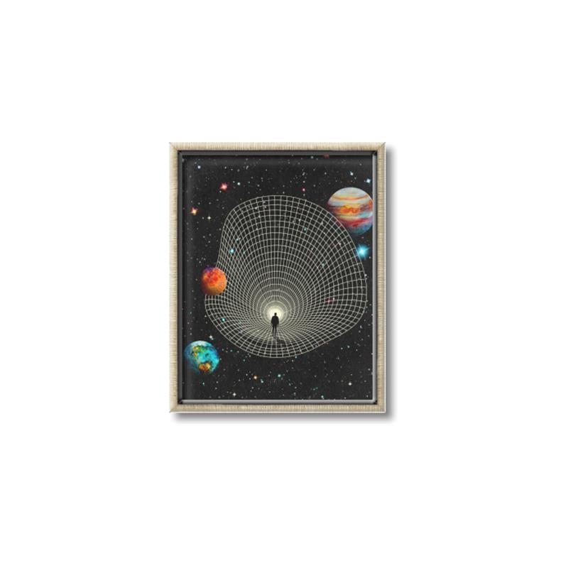 Picture of Abstract Space Poster _GroupedProduct_Rectangle_Portrait_Canvas_Framed_