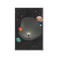 Picture of Abstract Space Poster _GroupedProduct_Rectangle_Portrait_Canvas_Framed_