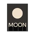 Picture of Moon Typography Poster _GroupedProduct_Rectangle_Portrait_Canvas_Framed_