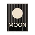 Picture of Moon Typography Poster _GroupedProduct_Rectangle_Portrait_Canvas_Framed_