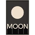 Picture of Moon Typography Poster _GroupedProduct_Rectangle_Portrait_Canvas_Framed_