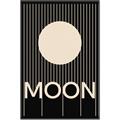 Picture of Moon Typography Poster _GroupedProduct_Rectangle_Portrait_Canvas_Framed_