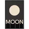 Picture of Moon Typography Poster _GroupedProduct_Rectangle_Portrait_Canvas_Framed_