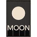 Picture of Moon Typography Poster _GroupedProduct_Rectangle_Portrait_Canvas_Framed_