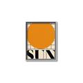 Picture of Sun Typography Poster _GroupedProduct_Rectangle_Portrait_Canvas_Framed_
