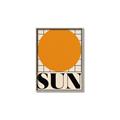 Picture of Sun Typography Poster _GroupedProduct_Rectangle_Portrait_Canvas_Framed_
