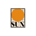 Picture of Sun Typography Poster _GroupedProduct_Rectangle_Portrait_Canvas_Framed_