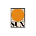 Picture of Sun Typography Poster _GroupedProduct_Rectangle_Portrait_Canvas_Framed_