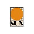 Picture of Sun Typography Poster _GroupedProduct_Rectangle_Portrait_Canvas_Framed_