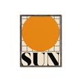 Picture of Sun Typography Poster _GroupedProduct_Rectangle_Portrait_Canvas_Framed_